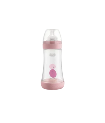 CHICCO BIB EN PLASTIQUE PERFECT5 240ML GIRL