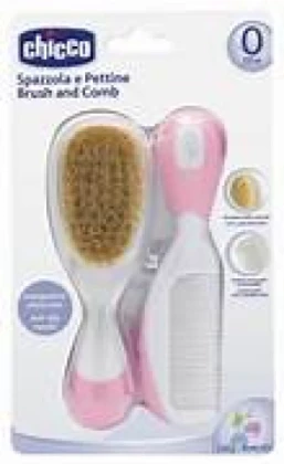 CHICCO BROSSE ET PEIGNE ROSE
