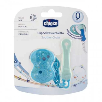 CHICCO ATTACHE SUCETTE BLEU