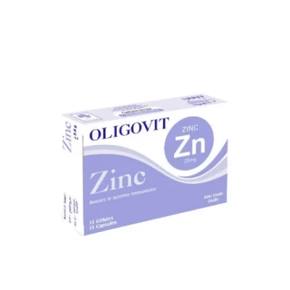 VITAL OLIGOVIT ZINC 25MG 15 GELULES