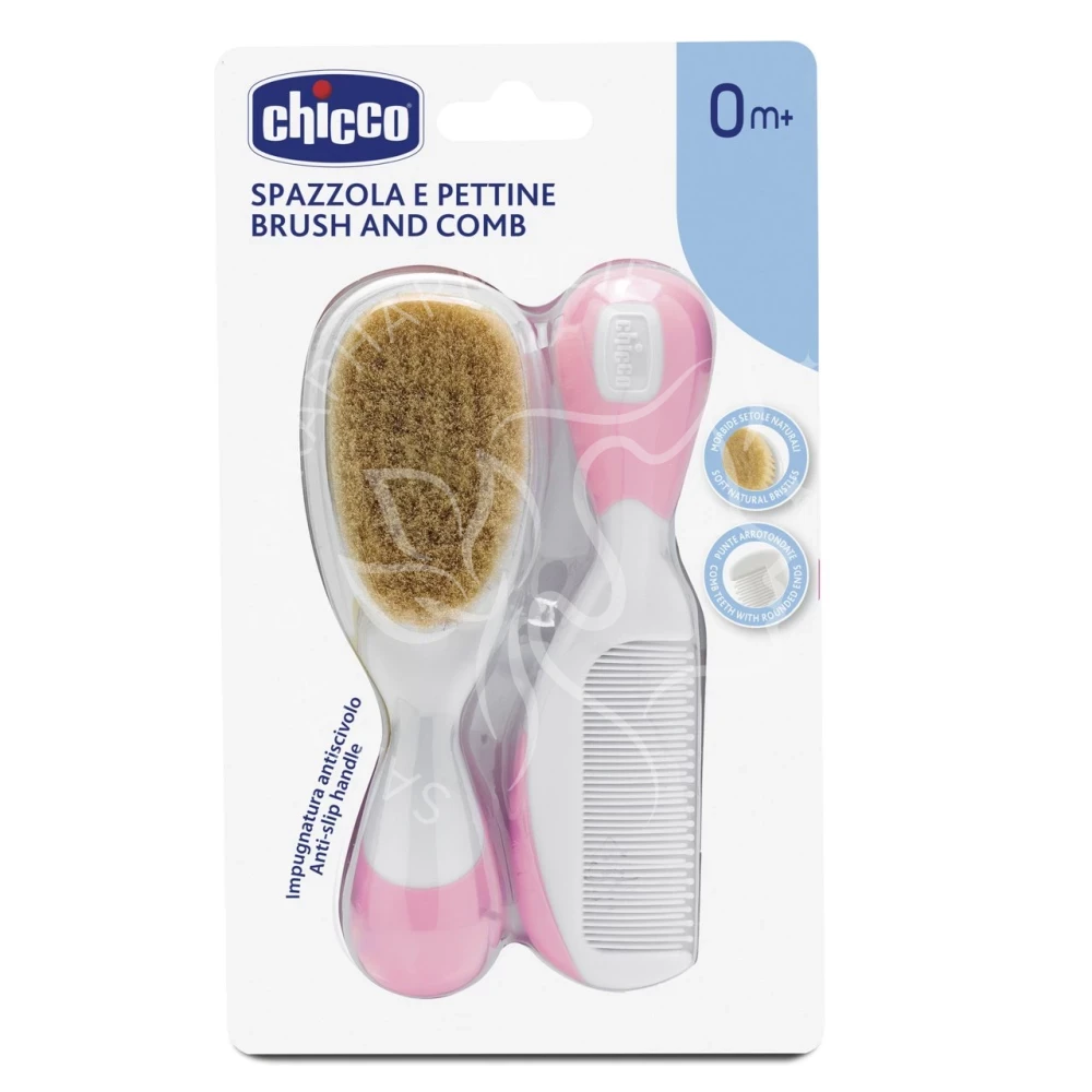 CHICCO BROSSE ET PEIGNE ROSE