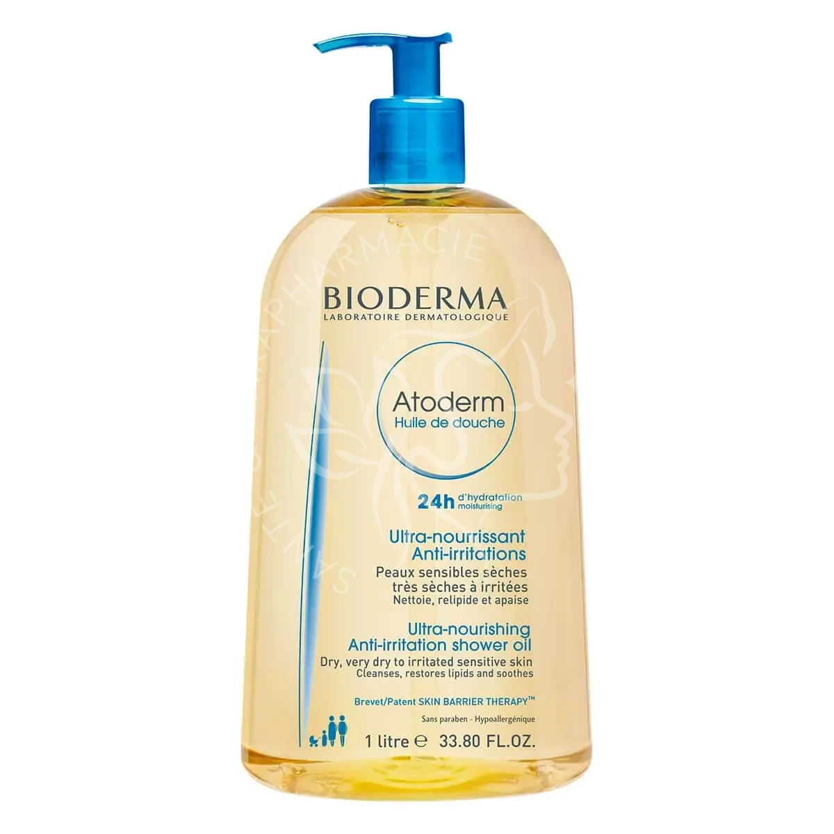 BIODERMA  ATODERM HUILE DOUCHE POMPE 1L