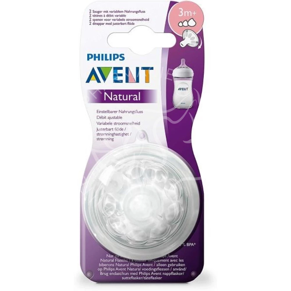 AVENT 2 TETINE NATURAL 3M+045/27