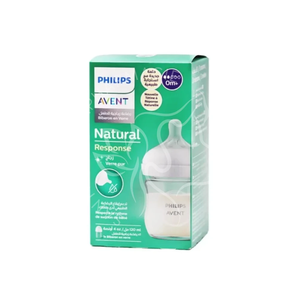 AVENT BIB NATURAL EN VERRE 120ML 051/17
