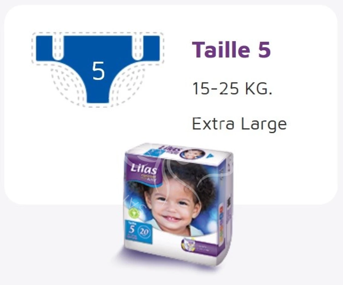 LILAS COUCHE BB  TAILLE 5 ( 15/25 )