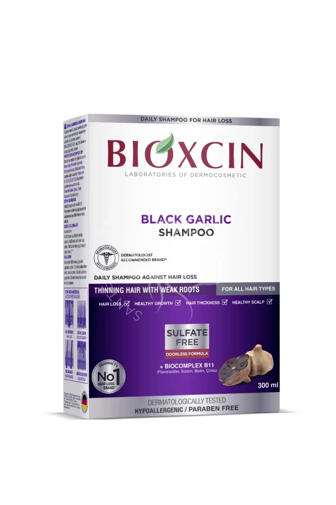 BIOXSINE SHAMPOOING AIL NOIR 300ML