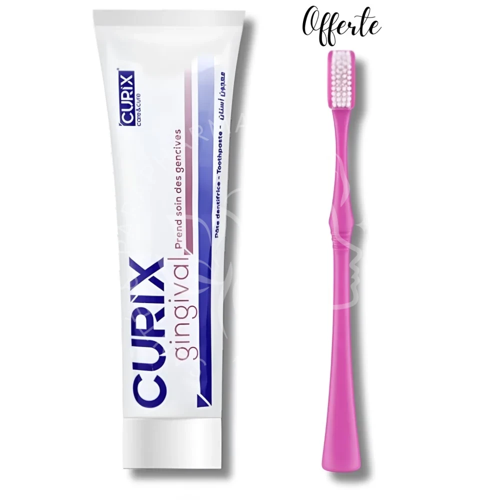 CURIX - DENTIFRICE GINGIVAL 75ML + BROSSE A DENTS OFFERTE