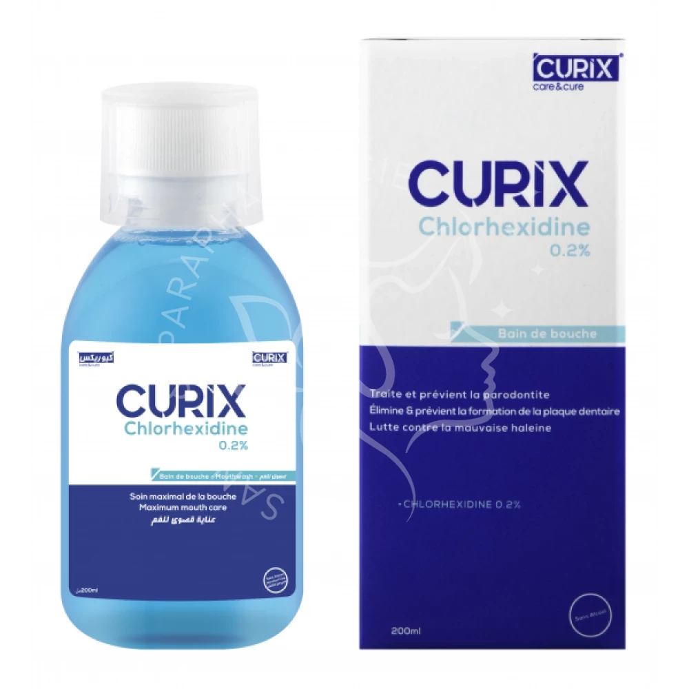 CURIX Bain de bouche CHLORHEXIDINE 0.2% 200 ML