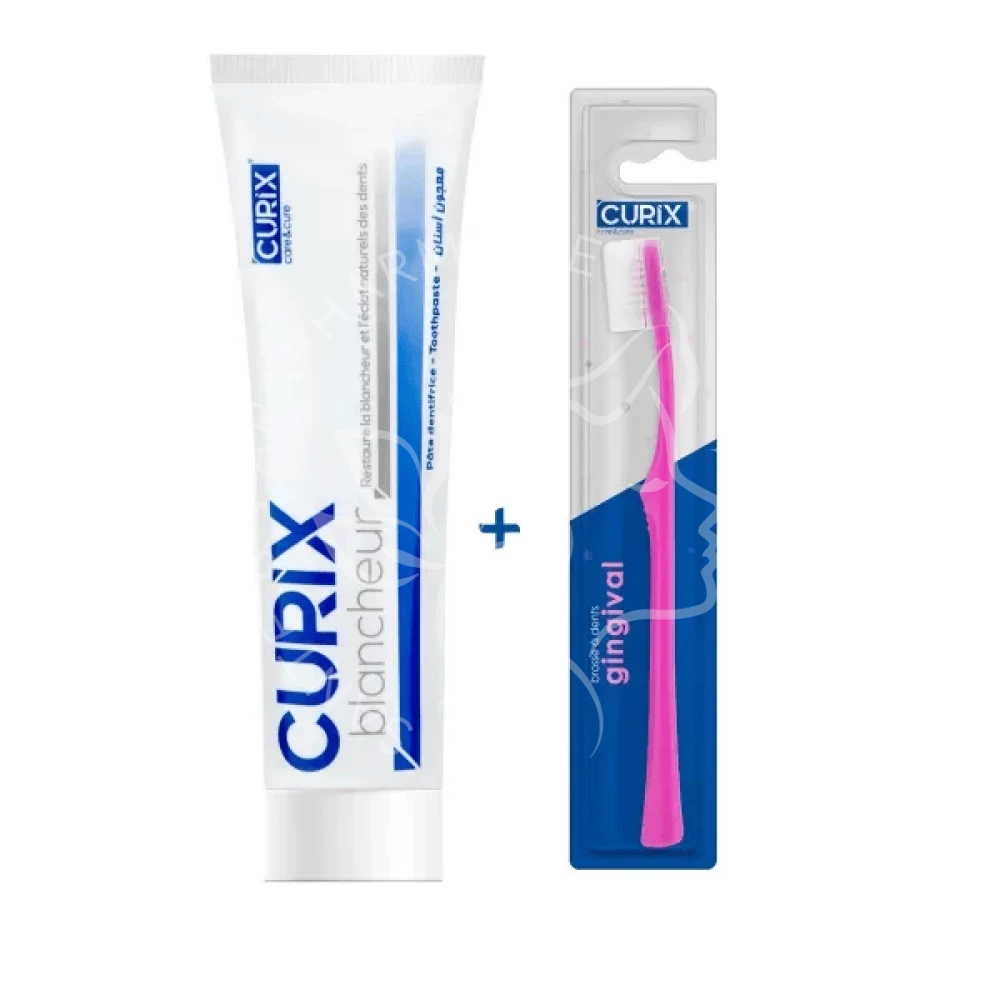 CURIX Dentifrice blancheur 75ml + brosse à dents offert