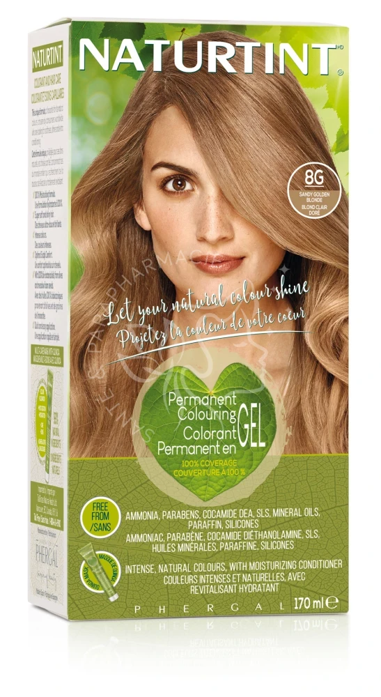 NATURTINT COLORATION 8G BLOND CLAIR DORE  170ML