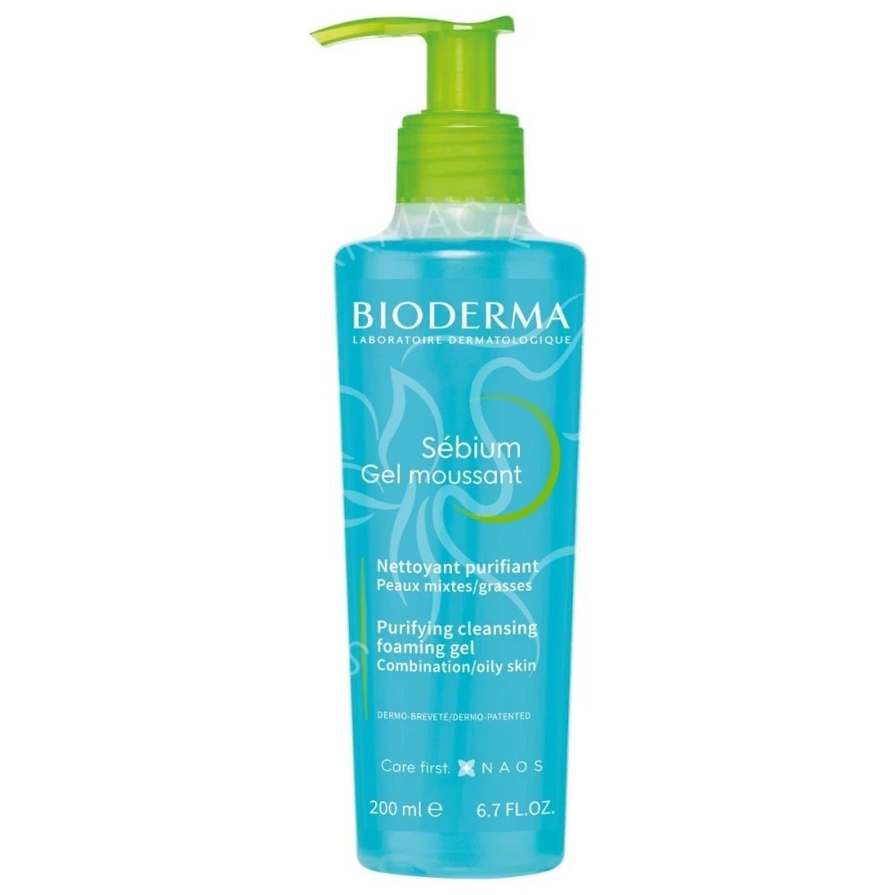 BIODERMA SEBIUM GEL MOUSSANT POMPE 200ML