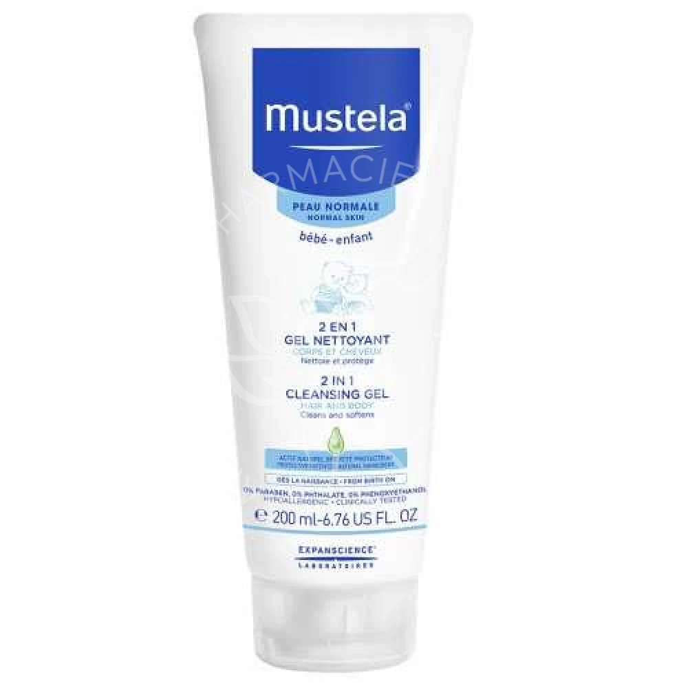MUSTELA SHAMPOOING GEL 2EN1 200ML NOUVEAU