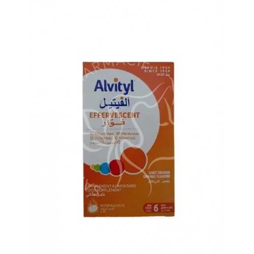 ALVITYL MULTIVITAMINE EFFERVESCENT SANS SUCRE B/30