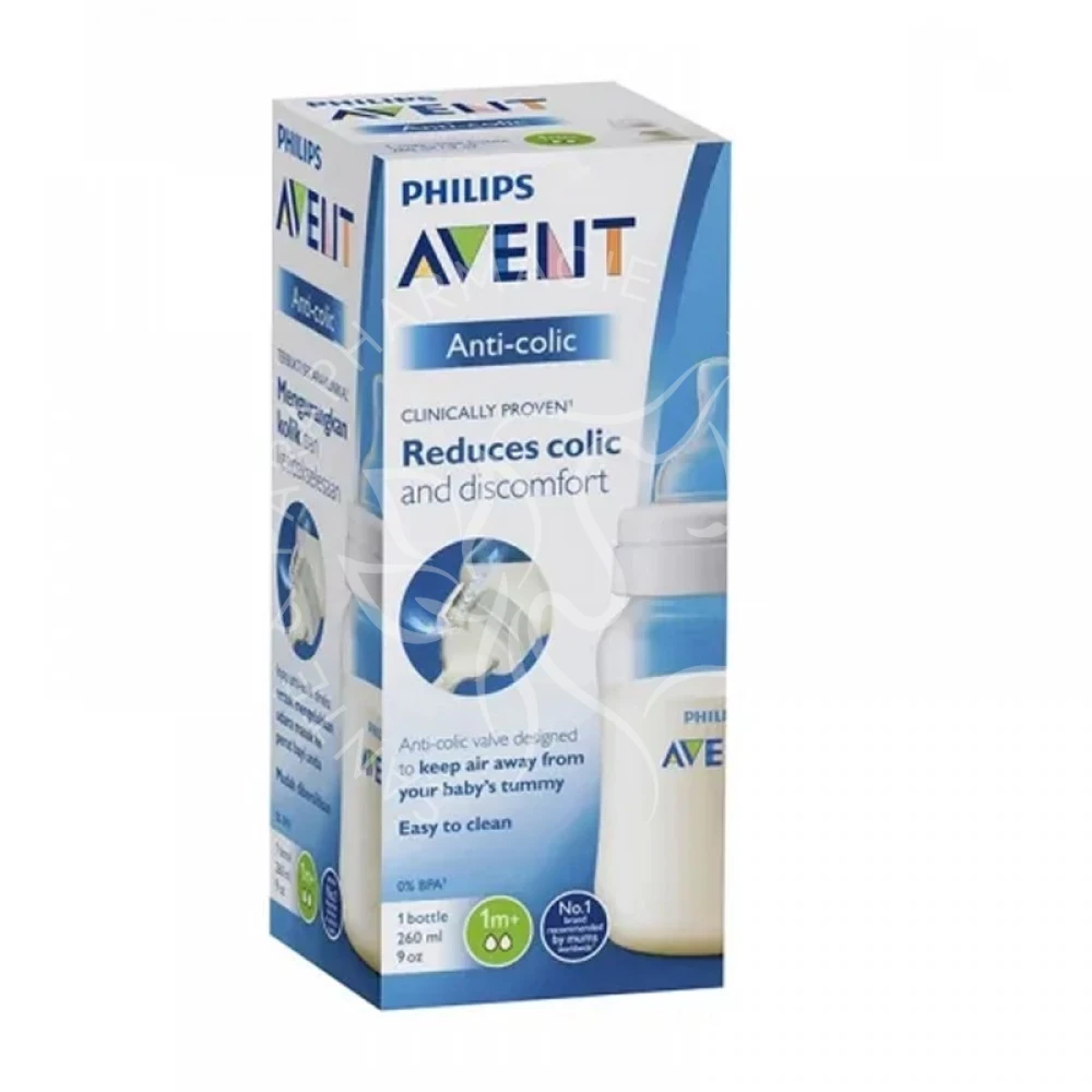 AVENT BIB COLIQUE 260ML 1M+