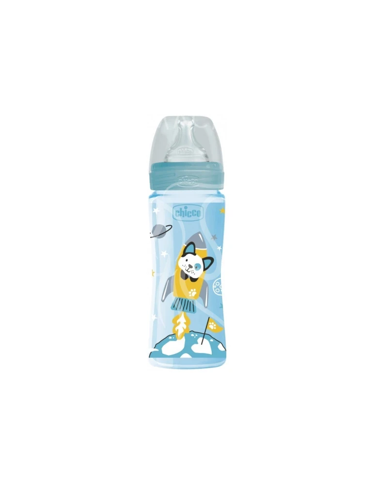 CHICCO BIBERON 330ML BLEU