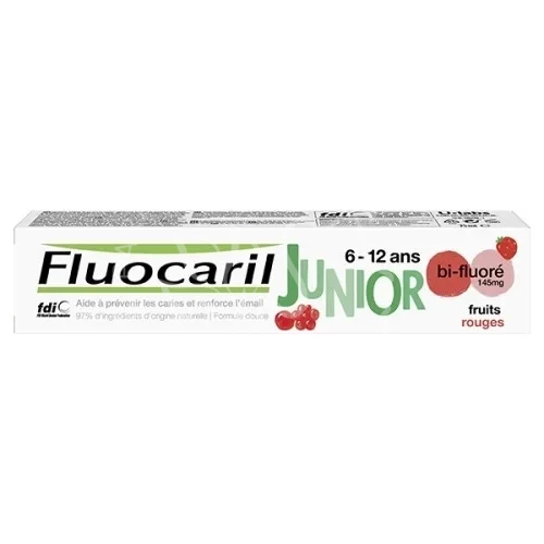 FLUOCARIL DENT JUNIOR GEL FRUITS ROUGE 6-12ANS