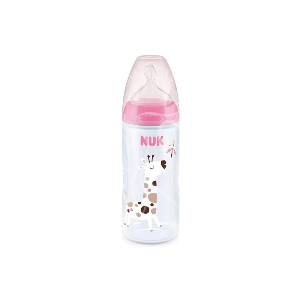 NUK BIBERON FC PLASTIQUE ROSE 0M+ 300ML