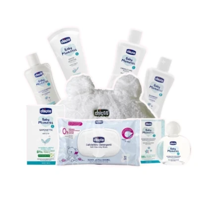 CHICCO COFFRET BABY 7 ARTICLES SAC BLANC