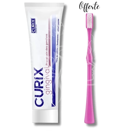 CURIX - DENTIFRICE GINGIVAL 75ML + BROSSE A DENTS OFFERTE