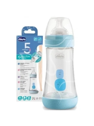 CHICCO BIB EN PLASTIQUE PERFECT5 240ML BOY
