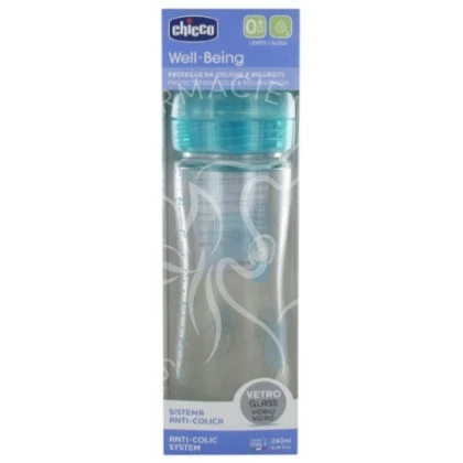 CHICCO BIBERON EN VERRE 240ML